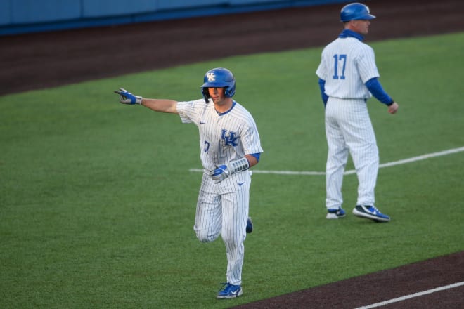 Cam Hill was one of the bright spots for Kentucky, hitting a home run and driving in three of the Cats' six runs.