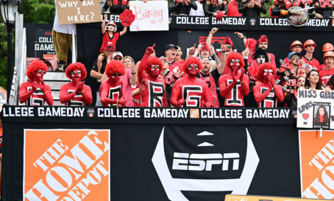 College Gameday typically sets up at Myers Quad.