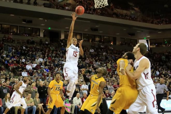 PJ Dozier attempts a shot in Saturday's game 