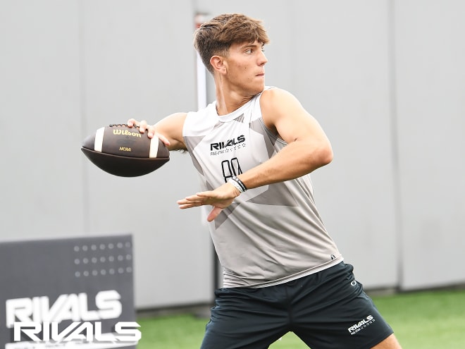 Notre Dame commit Noah Grubbs in now ranked as the No. 8 pro-style quarterback in the 2026 class.