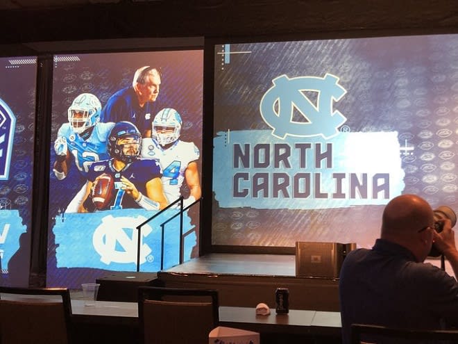 There was plenty of pomp for Coastal Division teams, including the Tar Heels.