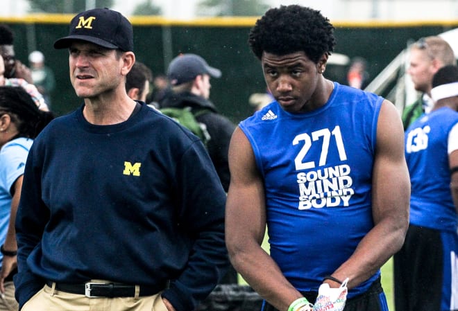 Detroit Cass Tech five-star wide receiver Donovan Peoples-Jones becomes Michigan's highest-rated commit.