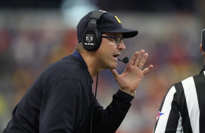 Jim Harbaugh said what he wanted to say in a Monday meeting with the media … and nothing more.