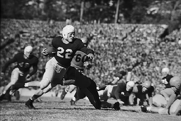 "Choo Choo" Justice and the Heels had their way with UVA at Kenan Stadium in 1947.