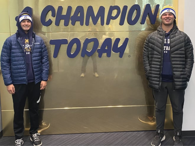 Notre Dame Fighting Irish football recruiting targets Luke and Ryan Montgomery