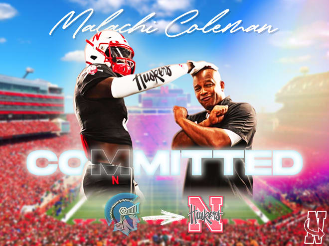 Malachi Coleman has committed to Mickey Joseph (right) and the Huskers. (Jansen Coburn/Inside Nebraska)