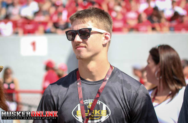 2019 Omaha Burke linebacker Nick Henrich checked out his first Nebraska football game over the weekend.