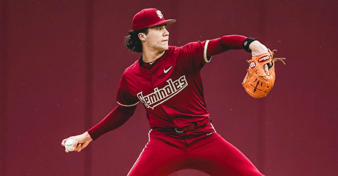 Cam Leiter had eight strikeouts in his second start for FSU on Friday.