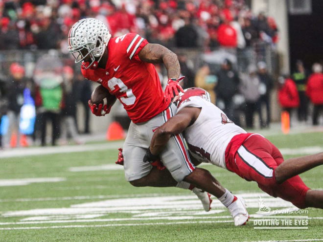 Ohio State running back Miyan Williams is dealing with an injury. (Birm/DTE)