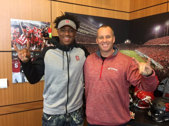 Brown had also lined up an official visit to Pittsburgh before verbally committing to NC State.