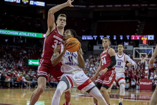 Senior Chris Vogt has appeared in the first seven games for the Badgers, registering 28 rebounds, four blocks, and four assists.