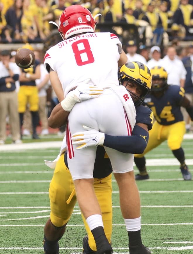 Michigan Wolverines football redshirt freshman linebacker Cam McGrone's 46 snaps on Saturday were a career-high (his previous best had been 28 at Wisconsin).