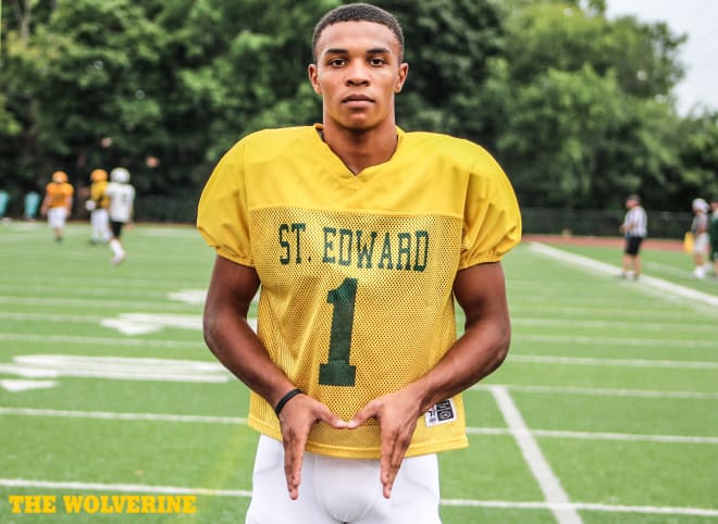 Three-star wide receiver Quintel Kent helped St. Ed's win a state championship.