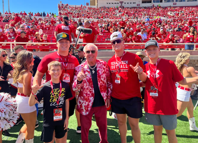 Lubbock Cooper OL Holton Hendrix and Colter Lynch with Ric Flair