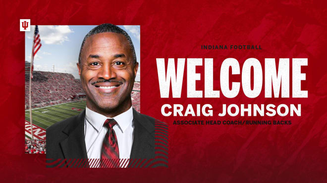 Indiana officially announces the addition of running backs coach Craig Johnson. (IU Athletics)
