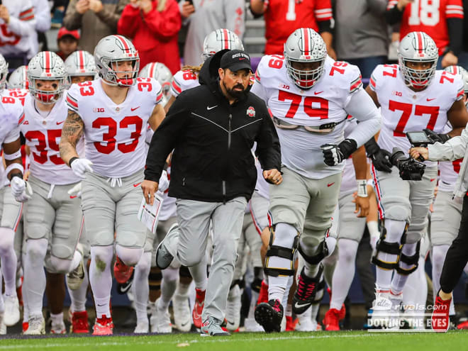 Ohio State has struggled running the ball, particularly in short-yardage the last three weeks. (Birm/DTE)