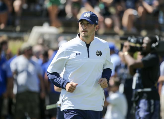 Notre Dame's new offensive coordinator Tommy Rees.
