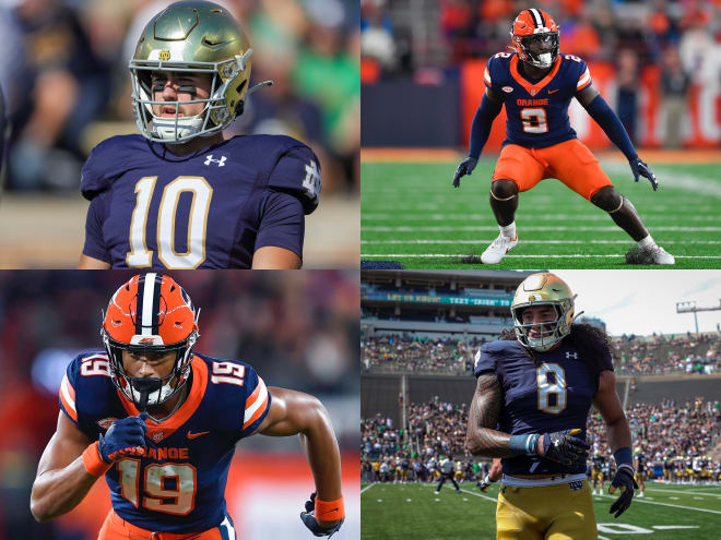 Notre Dame and Syracuse football will meet for the 11th time Saturday.