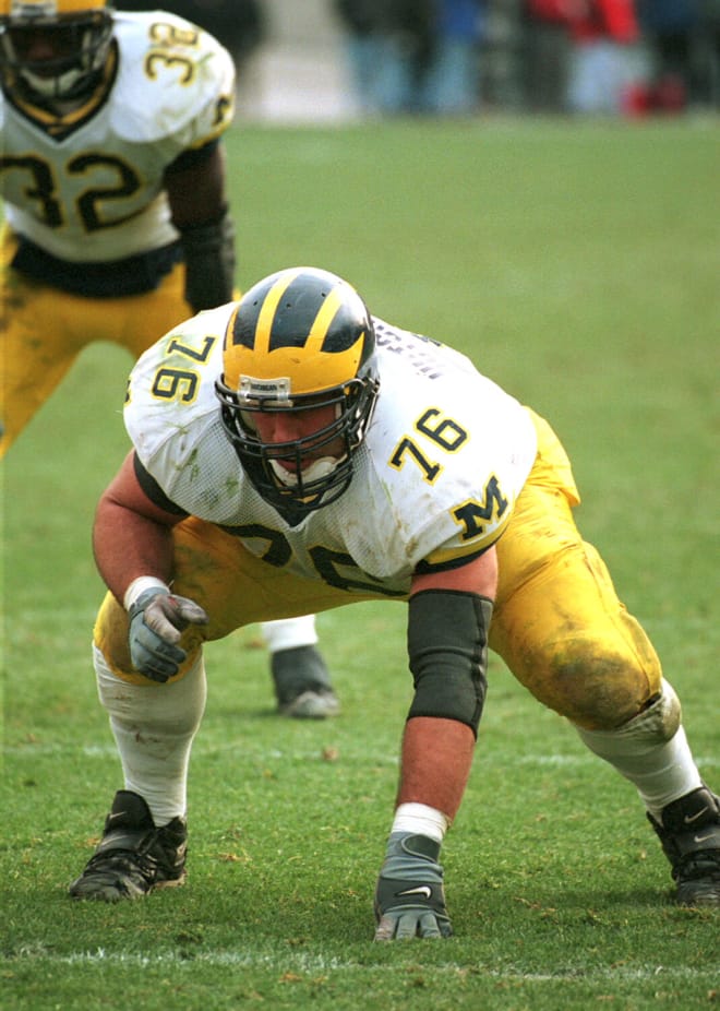 Former Michigan offensive guard Steve Hutchinson is a Hall of Famer. 