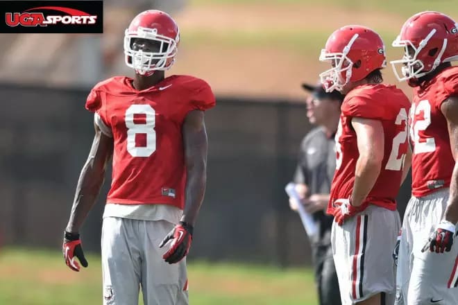 Riley Ridley caught six passes for 82 yards in the championship against Alabama.