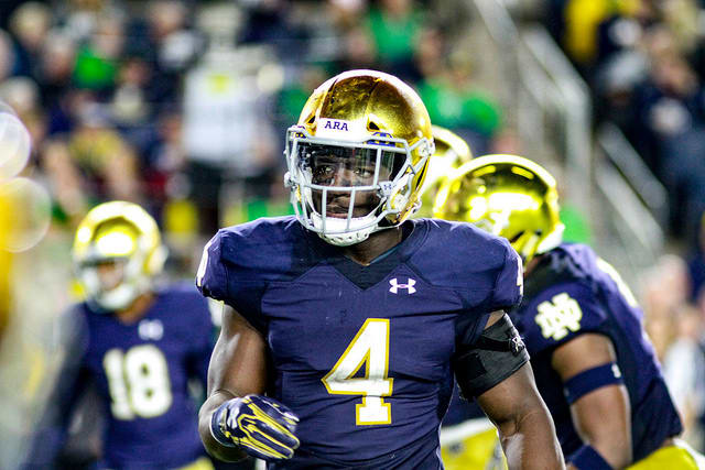 Coney led Notre Dame in tackles (116) and stops for loss (13) last season.