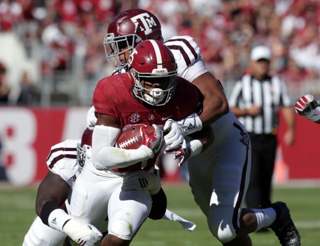The Aggies coudn't slow down Alabama's running game.