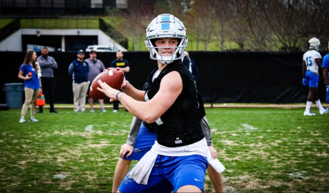 QB Asher O'Hara has the early leg up on the QB competition as Fall practice looms ahead.