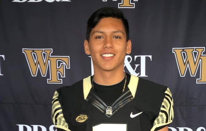 Mora is one of the top kickers in the nation who earn his offer at camp last week with the Deacs
