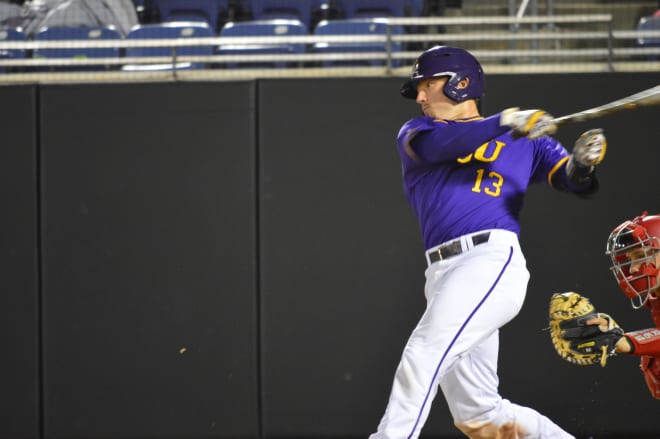 Jake Washer smacks a pair of home runs to lead the charge in ECU's AAC Tournament win over Houston.