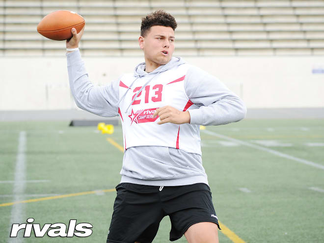 Wisconsin commit Deacon Hill competing at the Rivals Camp Series in California. 