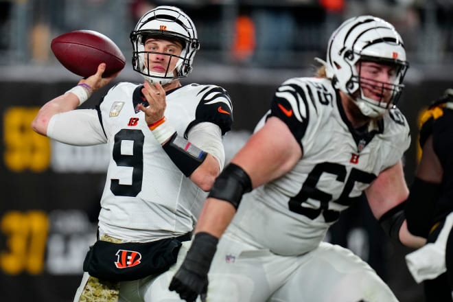 Former LSU QB Joe Burrow fired four touchdown passes in the Cincinnati Bengals' win over Pittsburgh on Sunday.