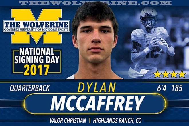 The four-star McCaffrey comes from an athletic family that includes a father who won three Super Bowls, a mother who played division I soccer, a brother who was a Heisman finalist and another brother who was on the Green Bay Packers’ roster this past season. 