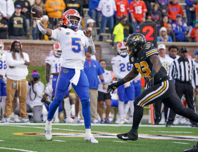Missouri linebacker Chad Bailey recorded a team-high nine tackles and three quarterback hurries against Florida.