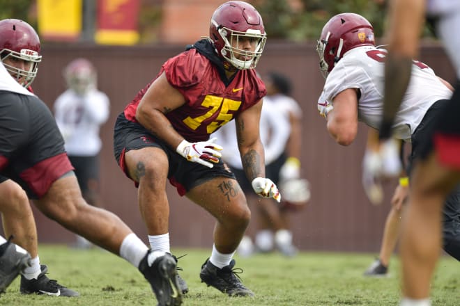 Redshirt junior Alijah Vera-Tucker is back with the Trojans after initially choosing to opt-out of any 2020 season.