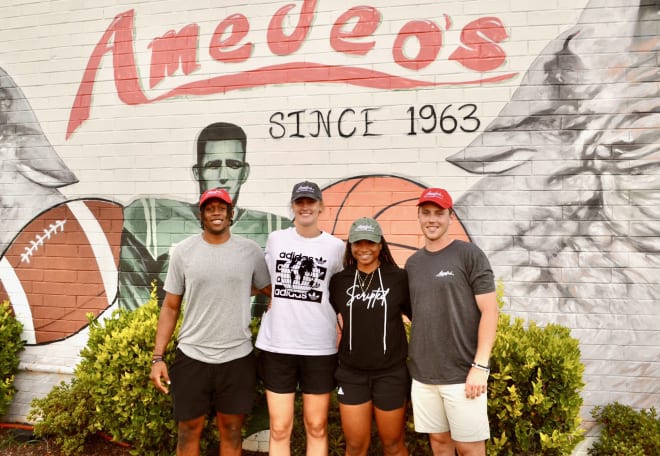 NC State Wolfpack athletics Vi Jones, Elissa Cunane, Kai Crutchfield and Sam Highfill 