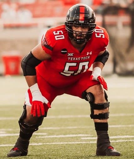 Texas Tech lineman Josh Burger