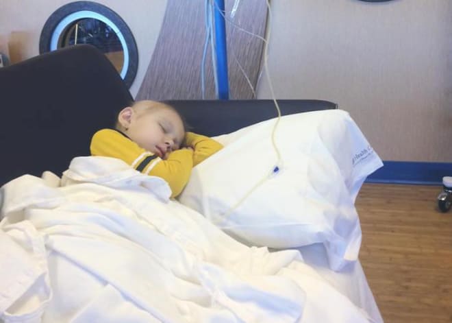 Rhyan Loos was diagnosed with neuroblastoma in early October