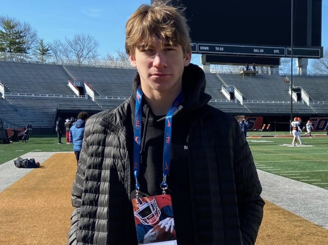 Junior tight end Tripp Walsh visited Wisconsin earlier this month. 