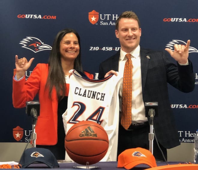 Austin Claunch is introduced as the seventh head coach in UTSA men's basketball history.