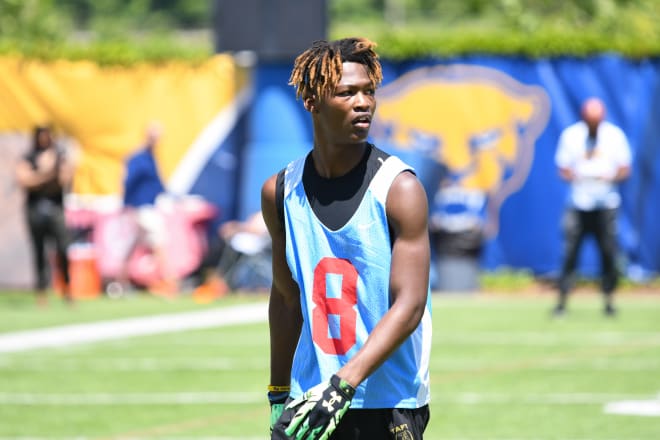 New Pitt commit Tayshawn Banks impressed the coaches at the Panthers' prospect camp last June.