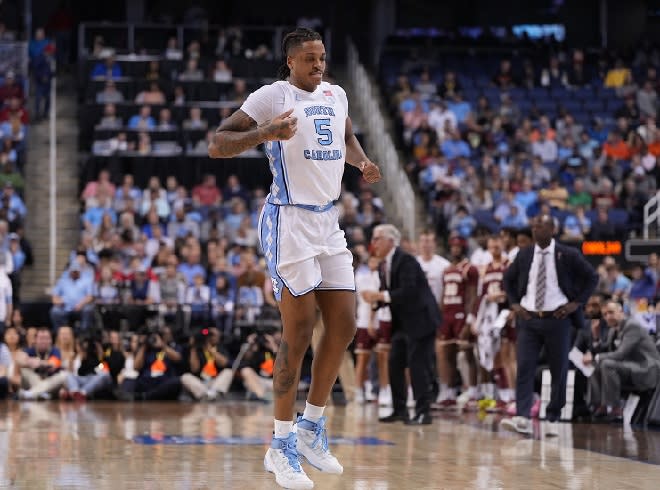 UNC forward Armando Bacot suffered an ankle injury during the Tar Heels' win over Boston College on Wednesday night.