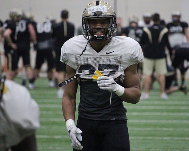 Navon Mosley feels free to make plays this season, as Purdue's zone schemes better fit his style, he says. 