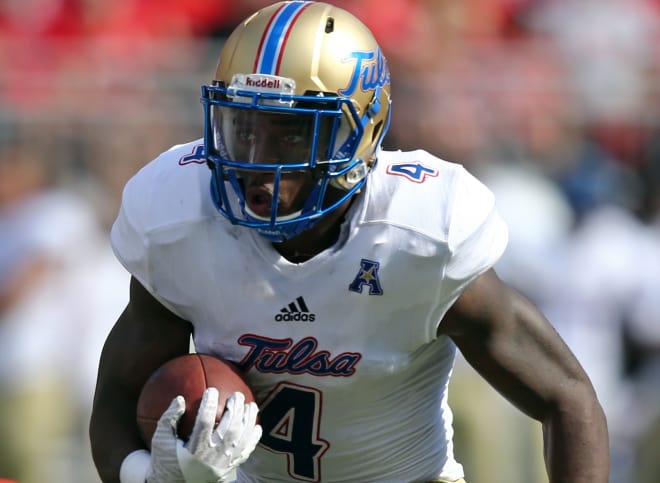 Tulsa RB D'Angelo Brewer needs 153 yards to become the school's all-time leading rusher.