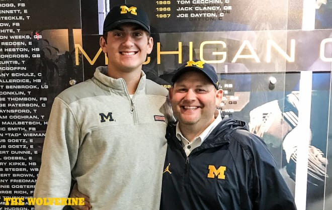 Three-star tight end Nick Patterson couldn't deny what he felt during his visit to Michigan.