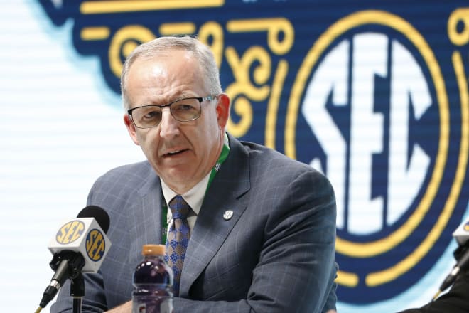 SEC commissioner since 2015, Greg Sankey.