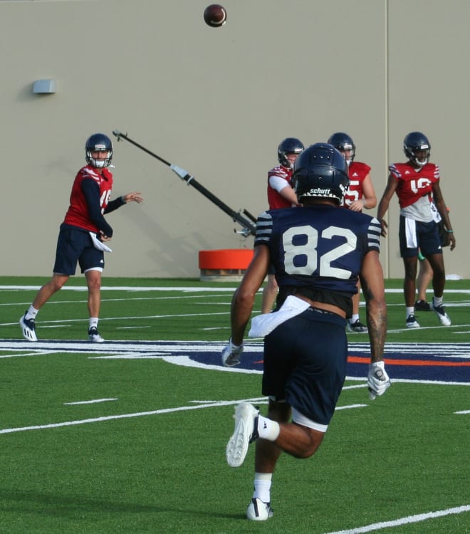 The Roadrunners held their second practice of fall camp on Saturday morning. Later in the day several players and coach Traylor visited with the local media to discuss fall camp and the season ahead.