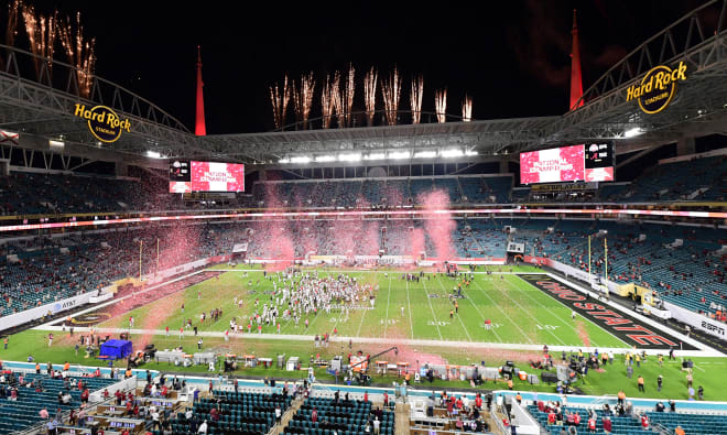 The Buckeyes and Crimson Tide met for the most recent College Football Playoff National Championship Game this past January.