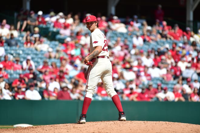 Brady Tygart has been solid out of the bullpen for Arkansas this season.