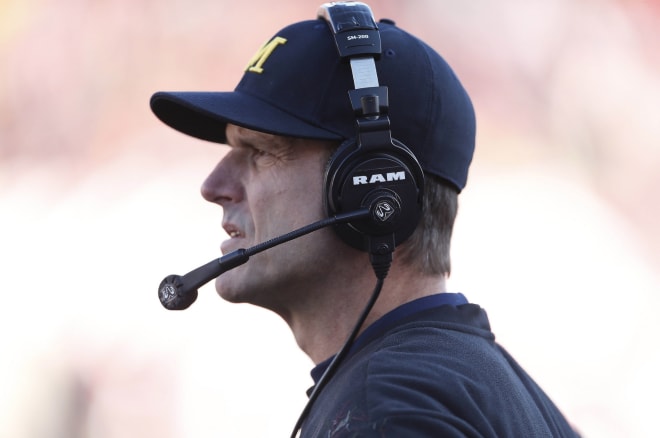 Michigan Wolverines football coach Jim Harbaugh