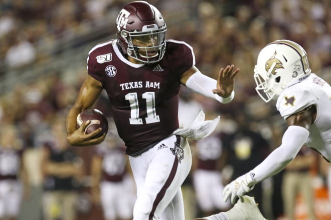 Kellen Mond is Texas A&M's quarterback.